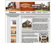Tablet Screenshot of diamondwindows.com.au